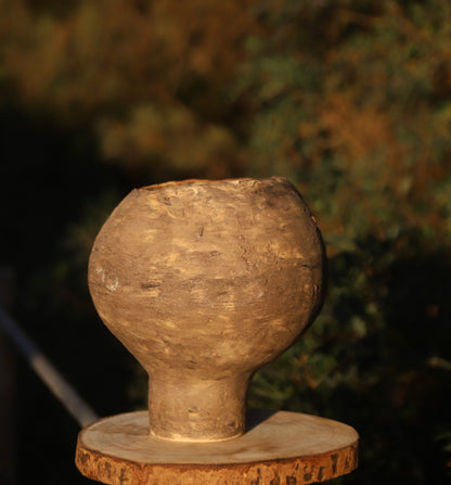 Rough-Effect Stoneware Vase