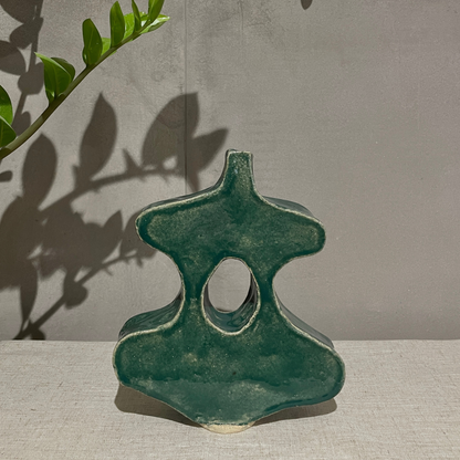 Rustic Malachite Vase