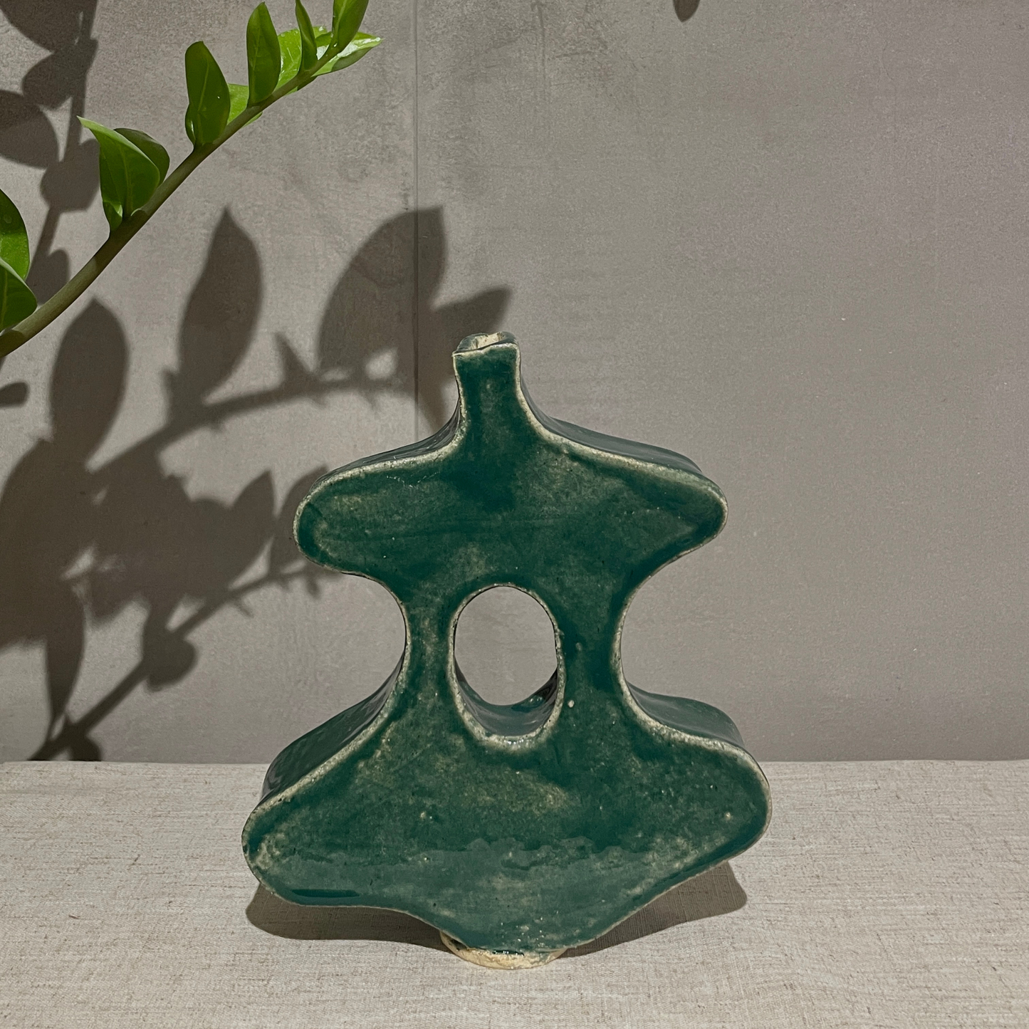 Rustic Malachite Vase