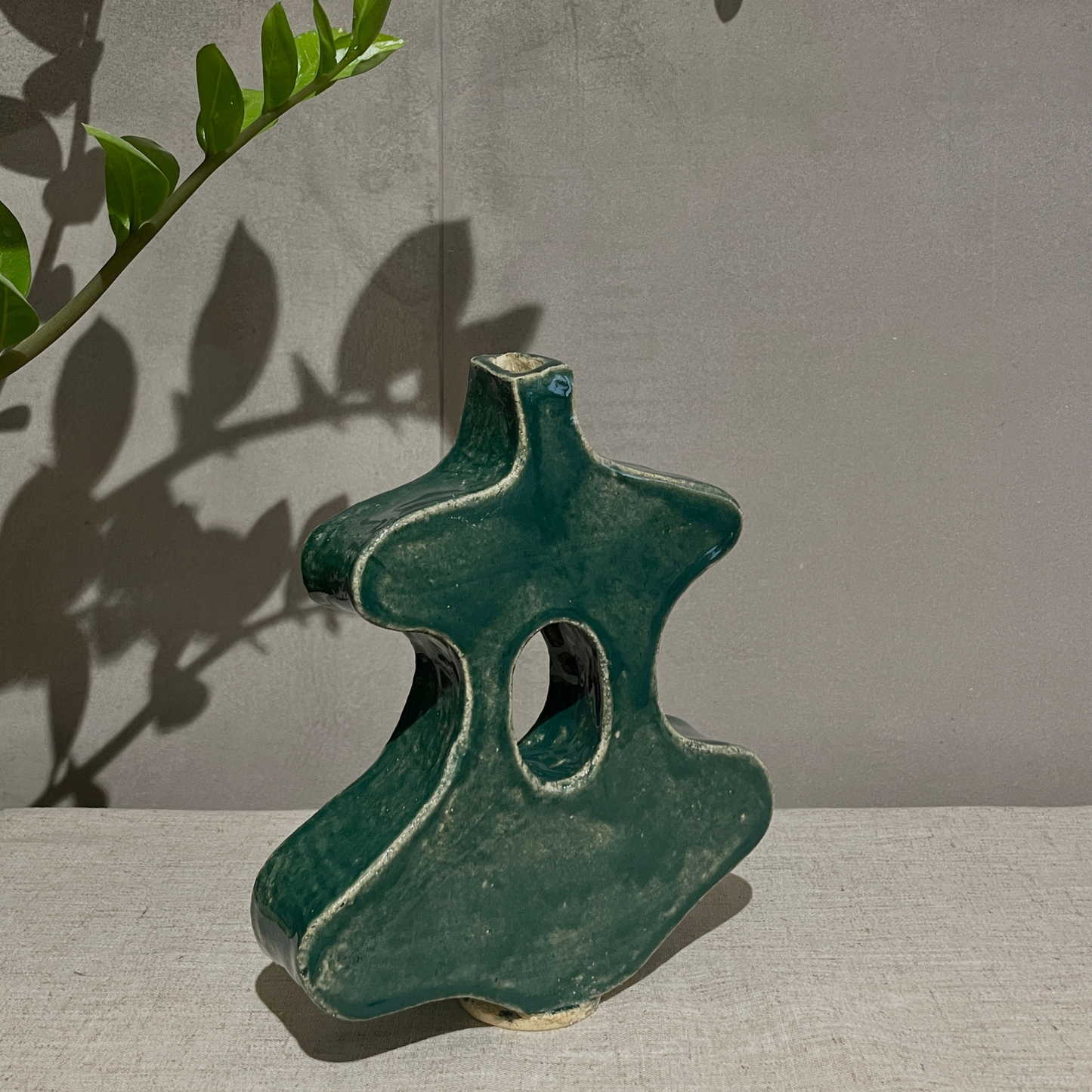 Rustic Malachite Vase