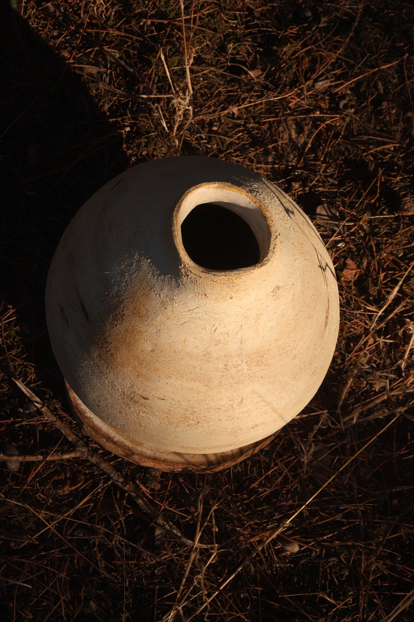 Travertine Stoneware Vase