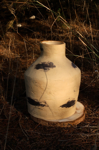 Wide Stoneware Vase