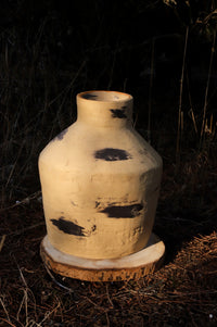 Wide Stoneware Vase