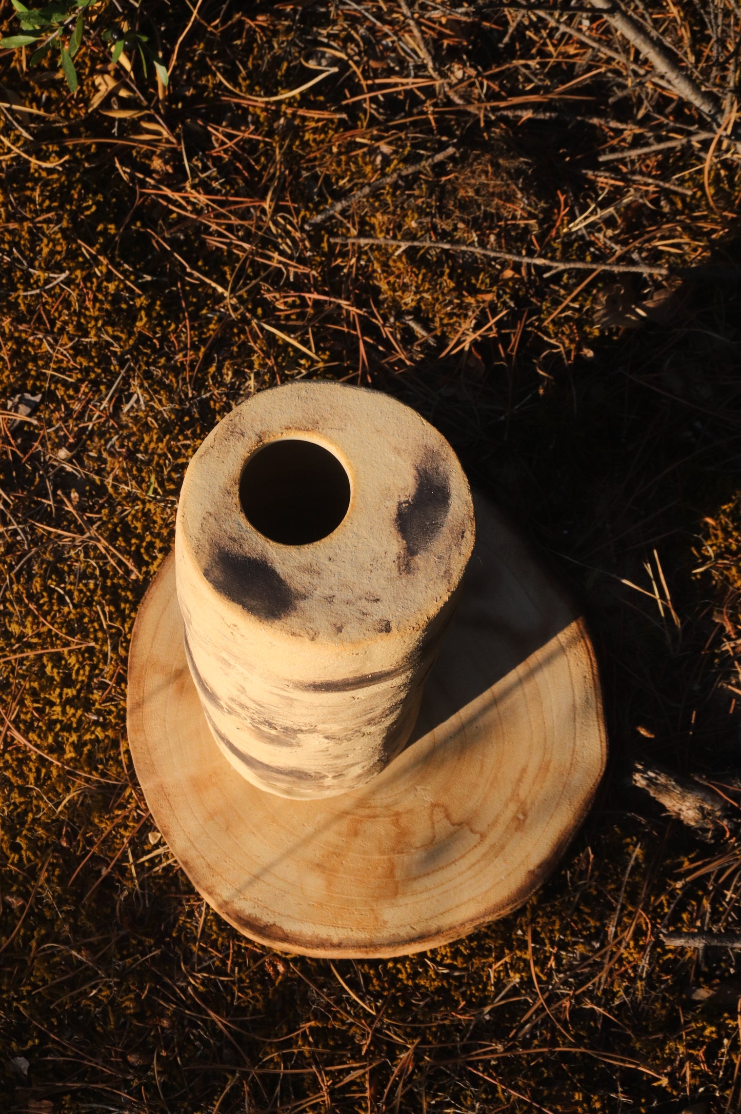 Tall Stoneware Vase