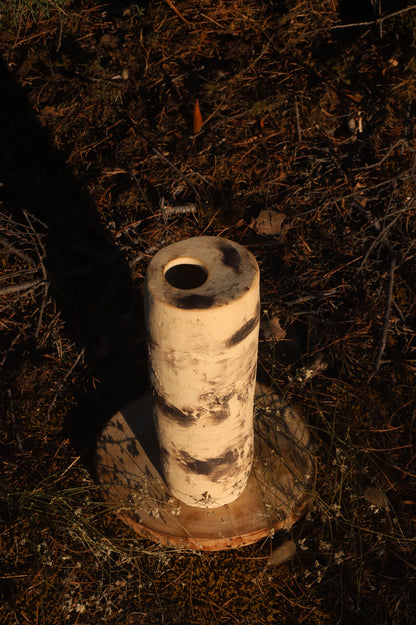 Tall Stoneware Vase