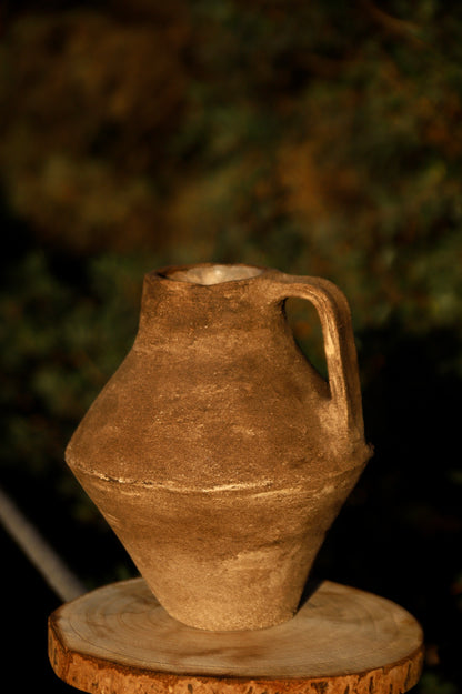 One-Handle Stoneware Vase