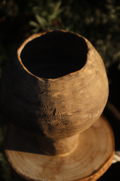 Rough-Effect Stoneware Vase