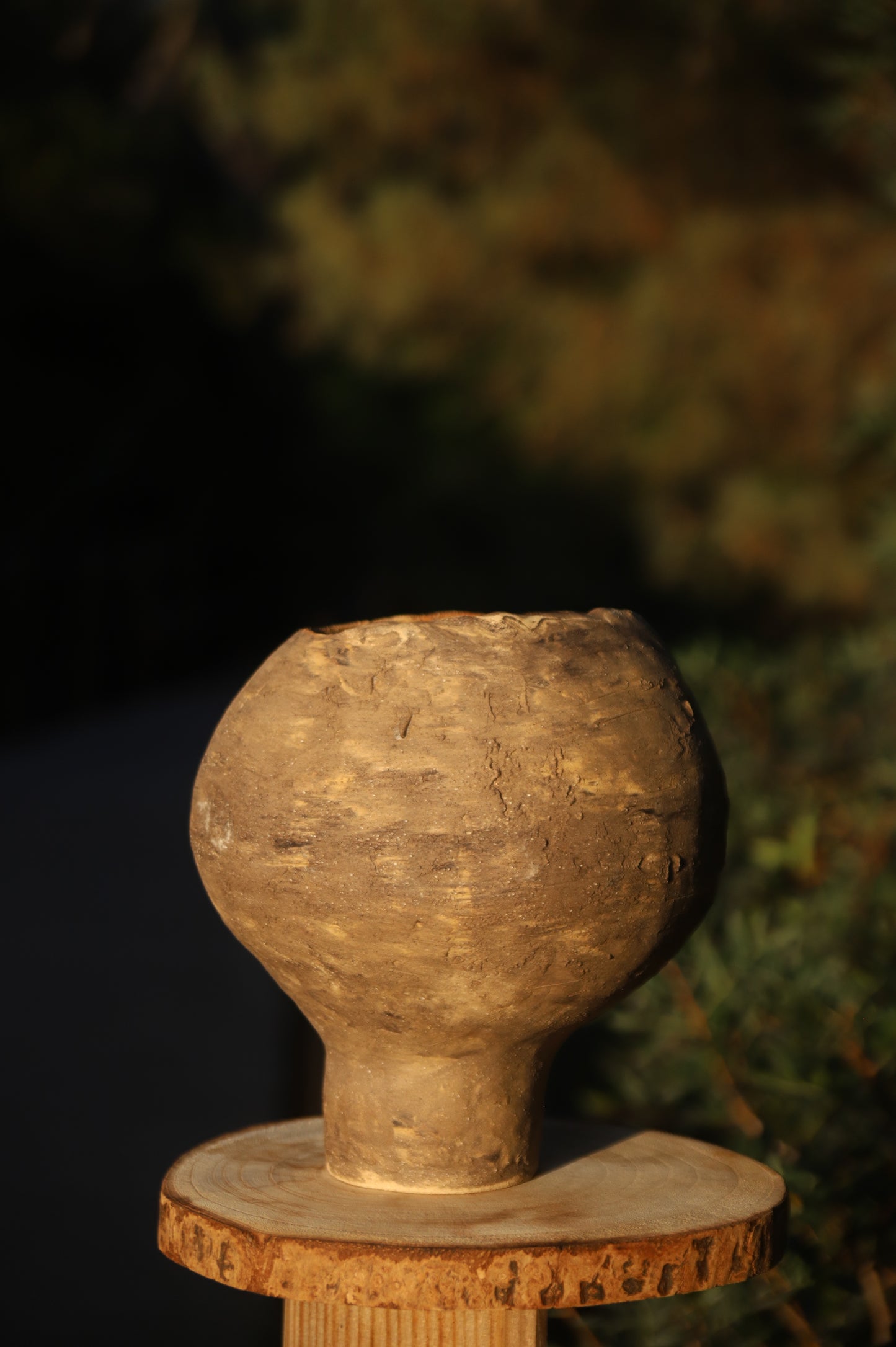 Rough-Effect Stoneware Vase