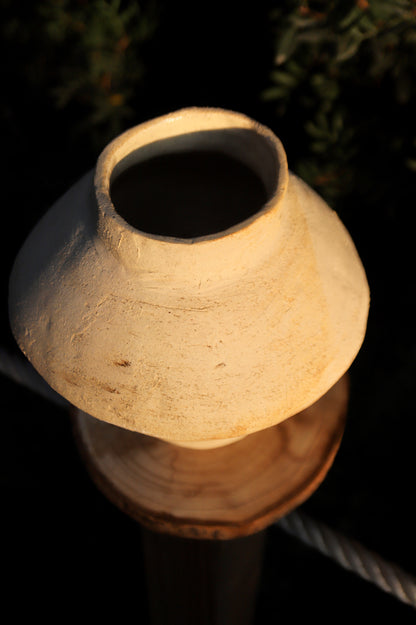 Crema Marfil Stoneware Vase