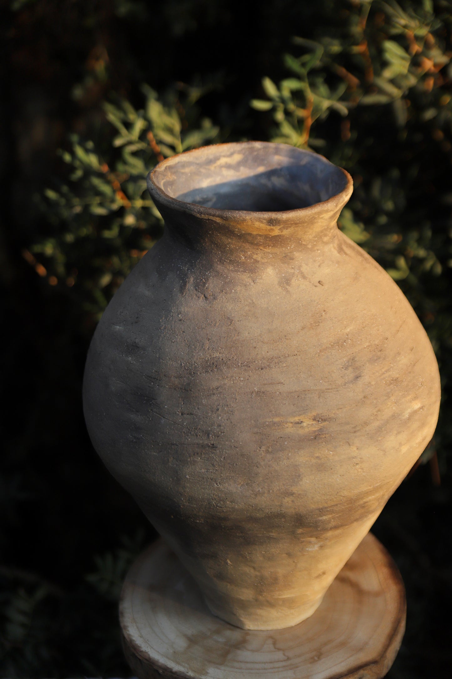 Obsidian Stoneware Vase